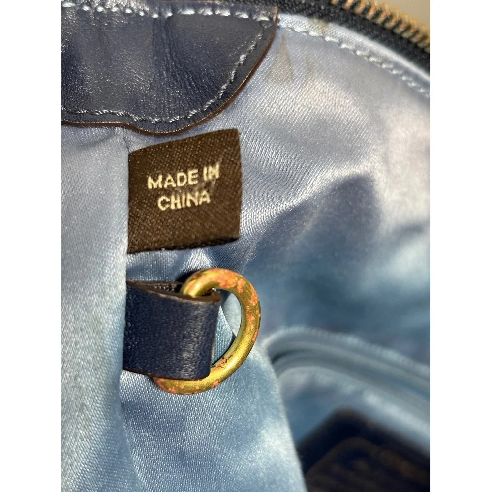 Coach Legacy Signature Denim Hobo Bag Y2K Navy Blue Style 12549
